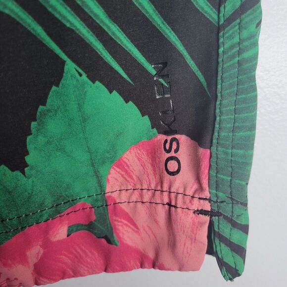 Osklen Surfing Men's Board Shorts Floral Swim Trunks Size 30 Tropical Pink Black - Picture 6 of 9